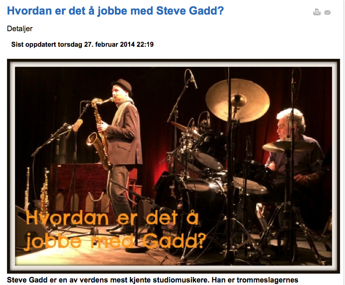 Norway story in Trommer