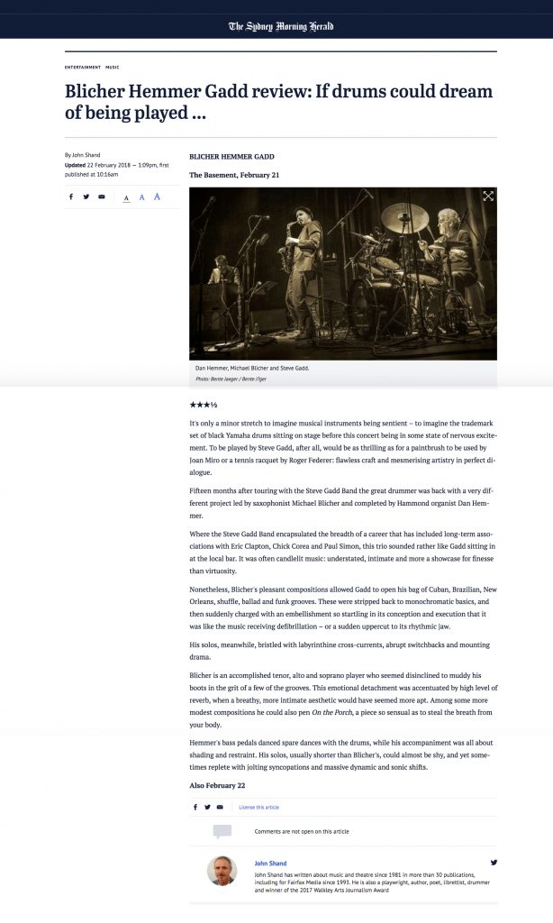 Sidney - Live Review 2018